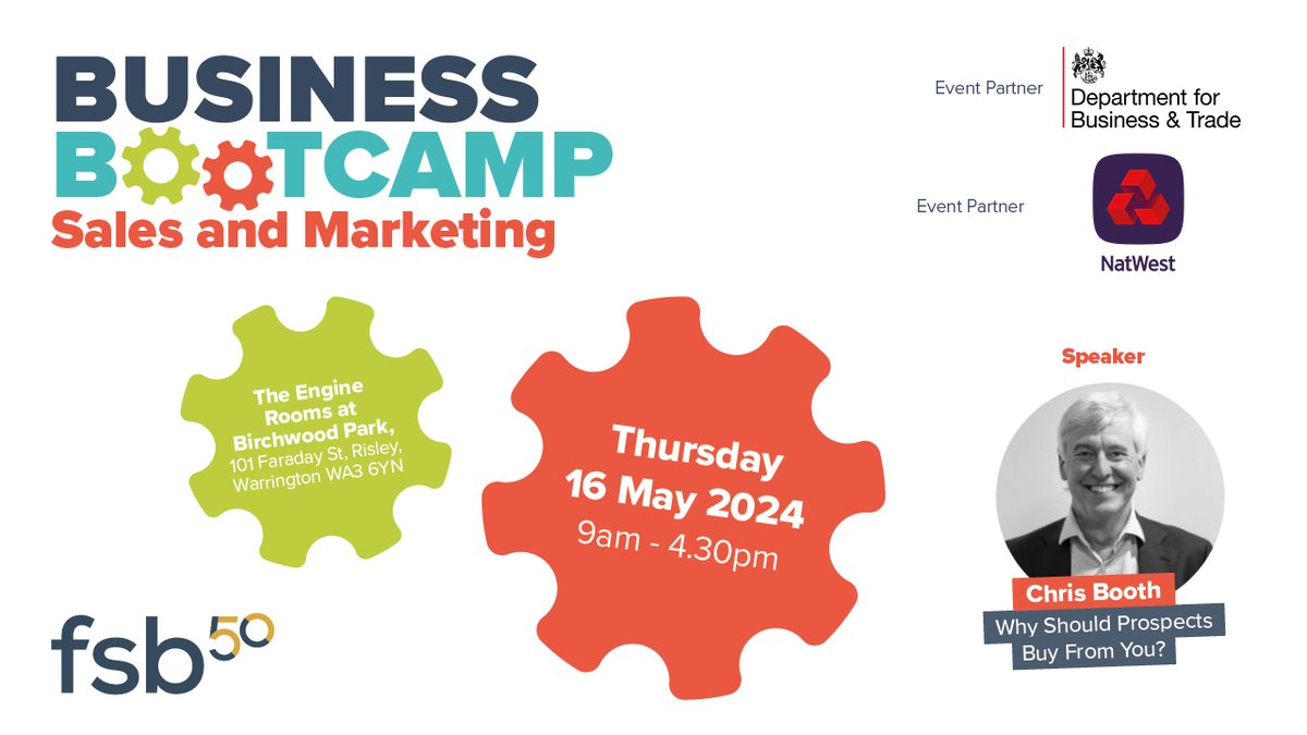 In session four of our Bootcamp you will discover how to get more people to buy from you by showing them why you are different. It will reveal seven steps for creating a powerful benefit statement to truly differentiate your business from the competition 💪 #FSBbootcamp