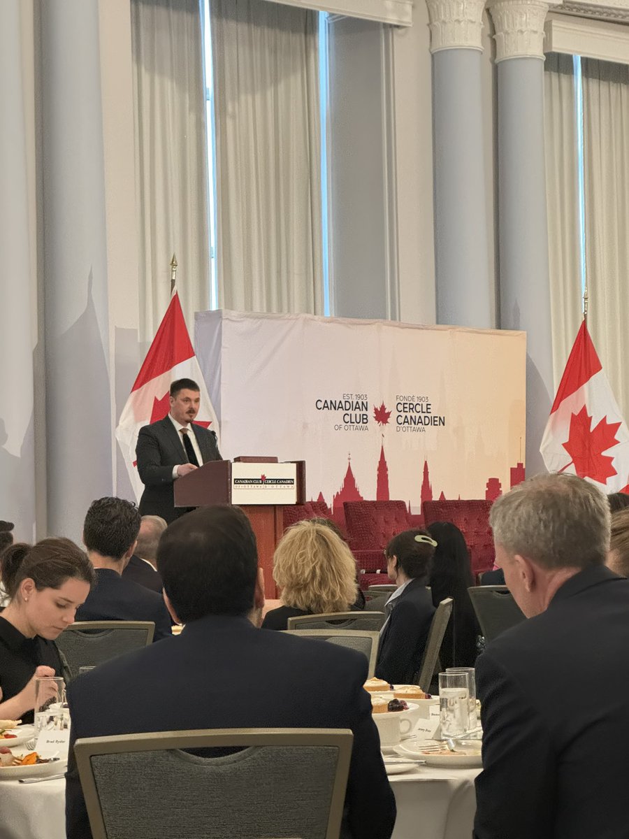 Fascinating keynote address from <a href="/j_akeeagok/">Premier P.J. Akeeagok</a> Premier of Nunavut at <a href="/cdnclubottawa/">Canadian Club Ottawa</a> final lunch event for 2024 season.