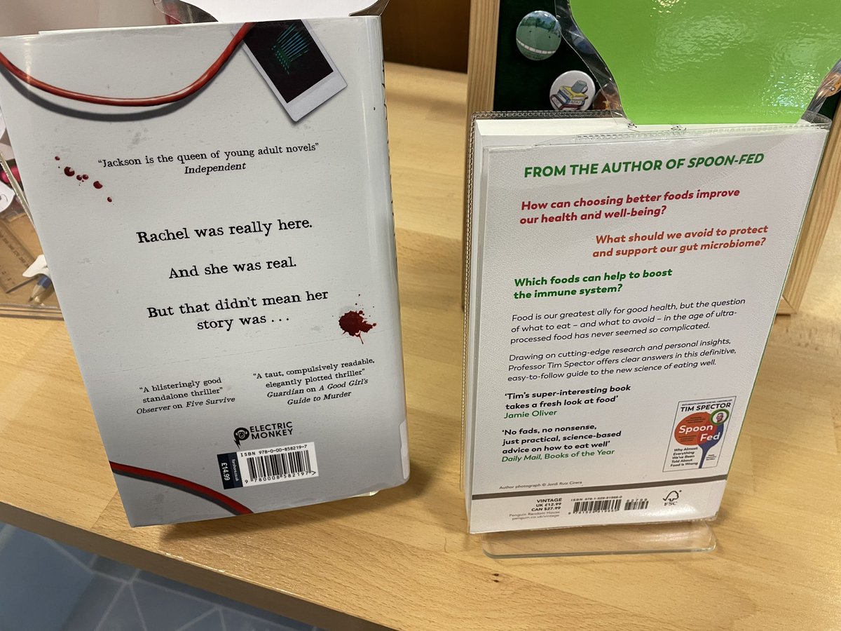 Books of the week @thomashardye ‘The Reappearance of Rachel Price’ by @HoJay92 ‘Food for Life’ by @timspector Check them out! #readingforpleasure #thsreads