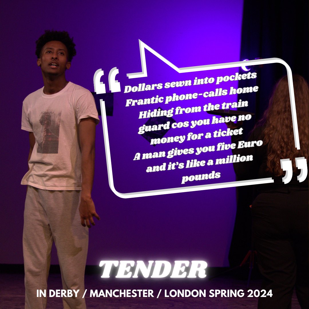 Uncover the Journey of #Tender...It's more than a play – it's a testament to human spirit and hope. Experience this timely and thought-provoking production at #DerbyTheatre TOMORROW at 7:30 pm. Book NOW. 🎟 - bit.ly/4co6lhY Showing Tue 30 Apr until Wed 1 May, 2024 📆