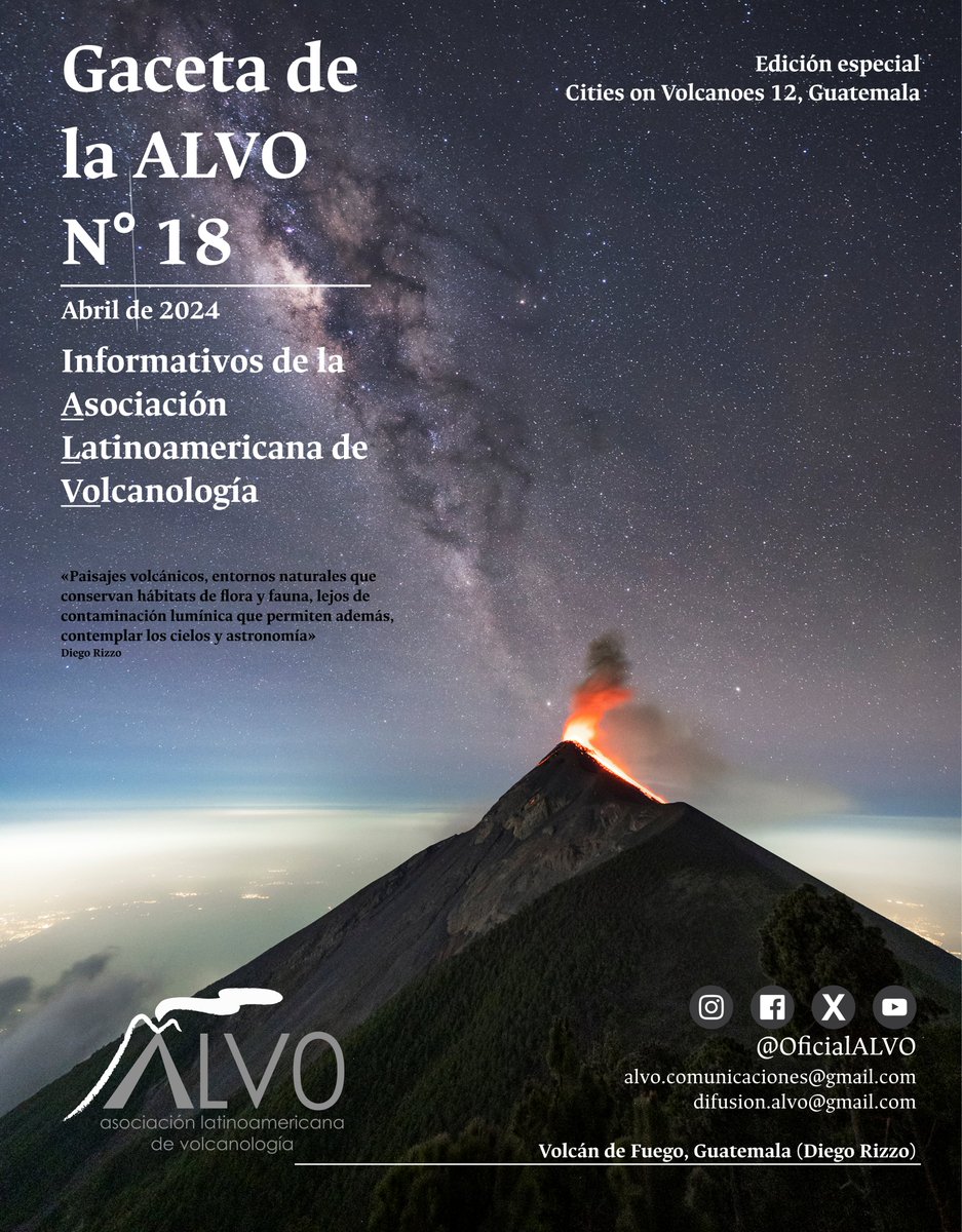 OficialAlvo (@oficialalvo) on Twitter photo Ya está disponible nuestra Gaceta No 18. Esta ocasión preparamos un volumen especial sobre el Cities on Volcanoes, Guatemala (@citiesonvolcanoes). El documento completo está disponible en el siguiente enlace: drive.google.com/file/d/1M3PQRO… Ya está disponible nuestra Gaceta No 18. Esta ocasión preparamos un volumen especial sobre el Cities on Volcanoes, Guatemala (@citiesonvolcanoes). El documento completo está disponible en el siguiente enlace: drive.google.com/file/d/1M3PQRO…