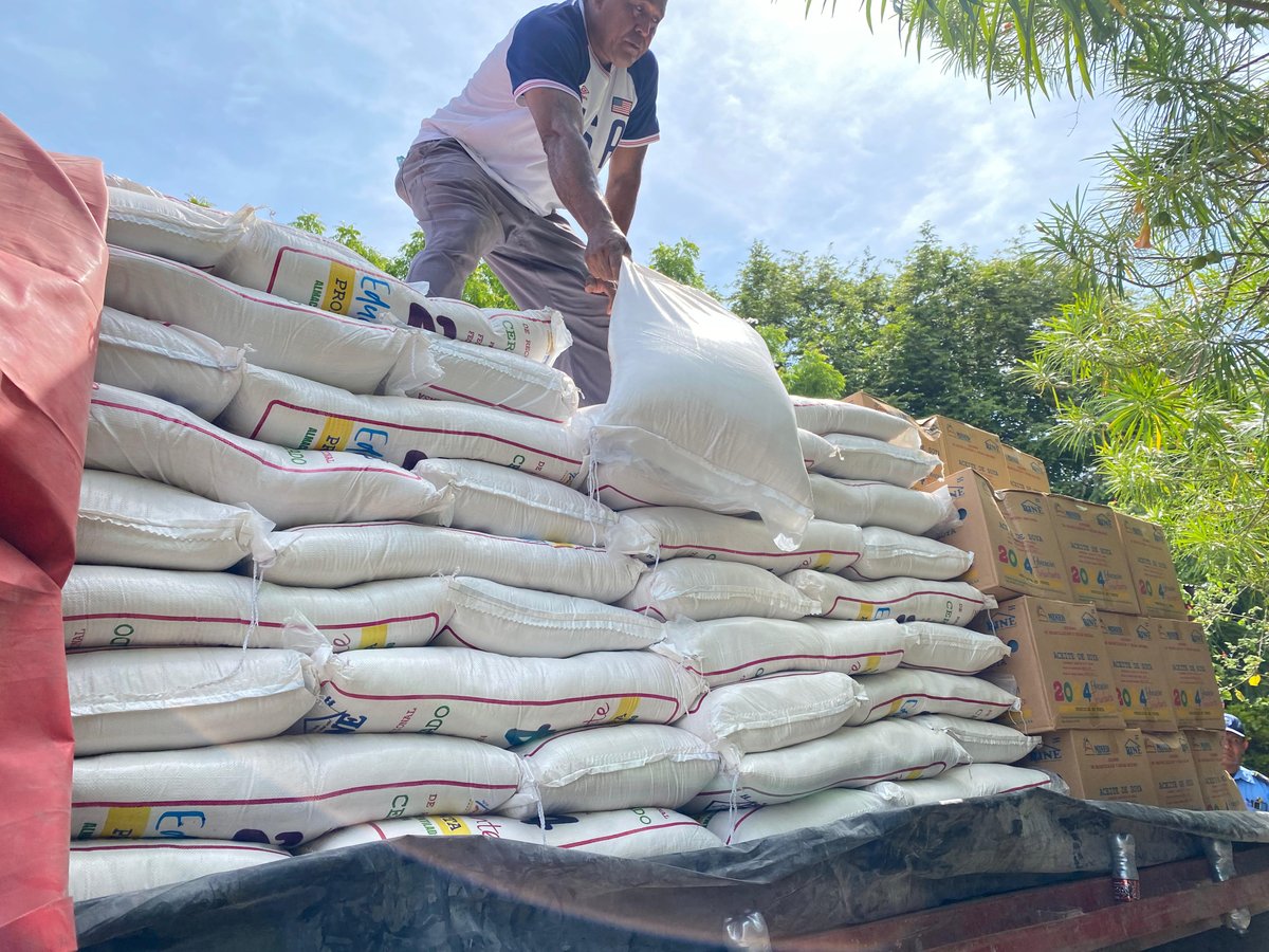 Comunidad Educativa del Departamento de Rivas, recibe productos de la segunda distribución de la Merienda Escolar. #Nicaragua #MeriendaEscolar