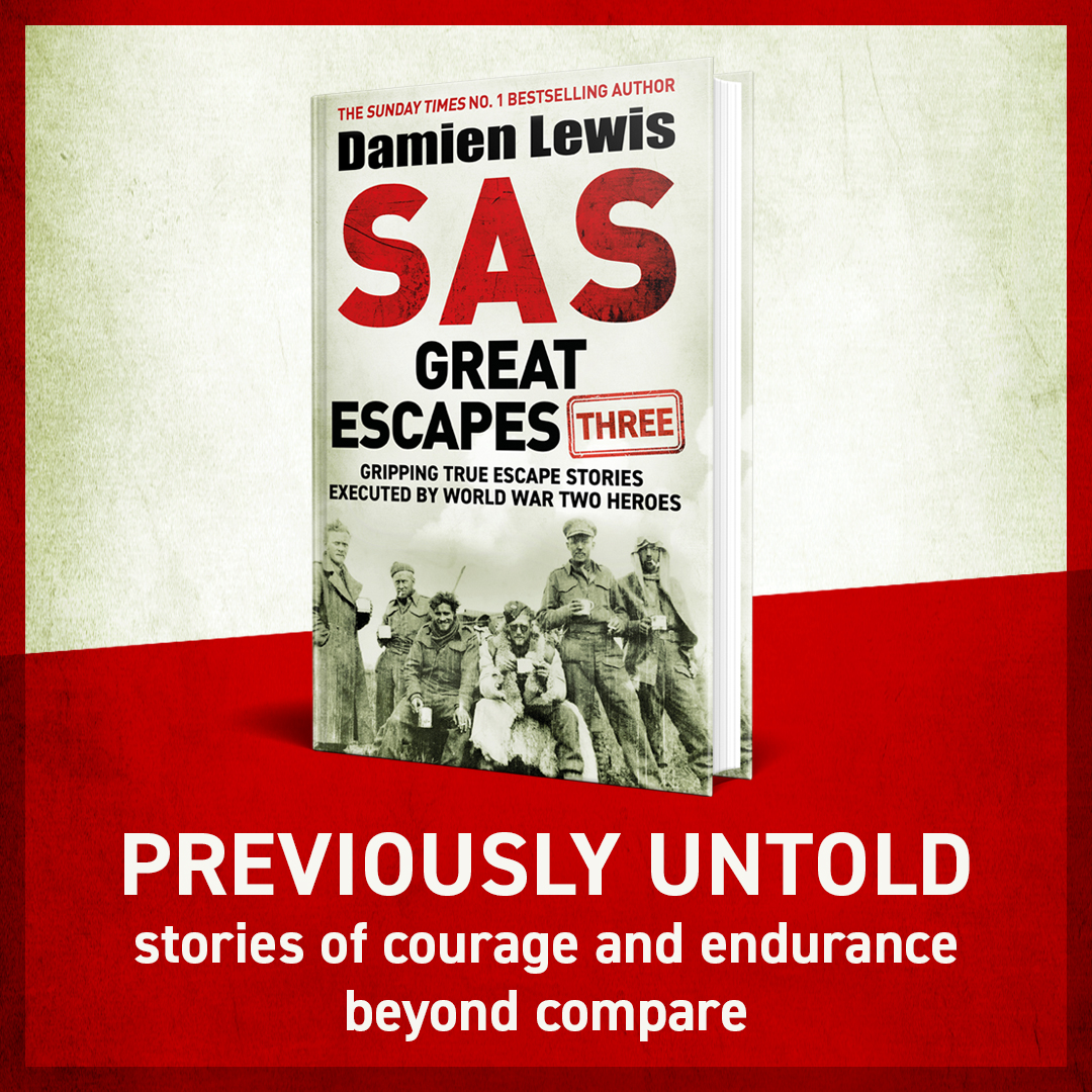 Good news! #SASGreatEscapes3, the latest book from @authordlewis published by @QuercusBooks on 23 May is available for pre-order from Amazon at half price at £11! Read about some of the most extraordinary escapes by the SAS in WW2. Link to buy below geni.us/SASGreatEscape…