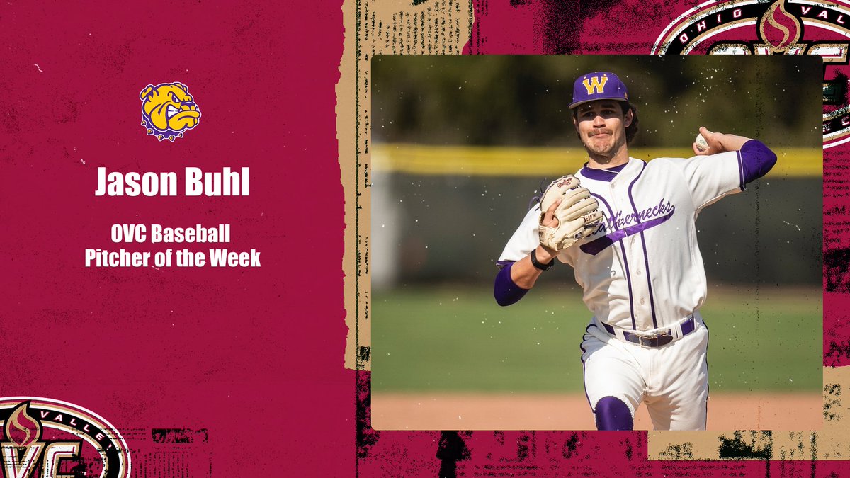 𝗢𝗩𝗖 𝗕𝗮𝘀𝗲𝗯𝗮𝗹𝗹 ⚾ 𝗣𝗶𝘁𝗰𝗵𝗲𝗿 𝗼𝗳 𝘁𝗵𝗲 𝗪𝗲𝗲𝗸 @WIUBaseball Jason Buhl (@jason_buhl) • Tossed a complete game, allowing 5 hits and 1 run against Lindenwood #OVCit | #GoNecks