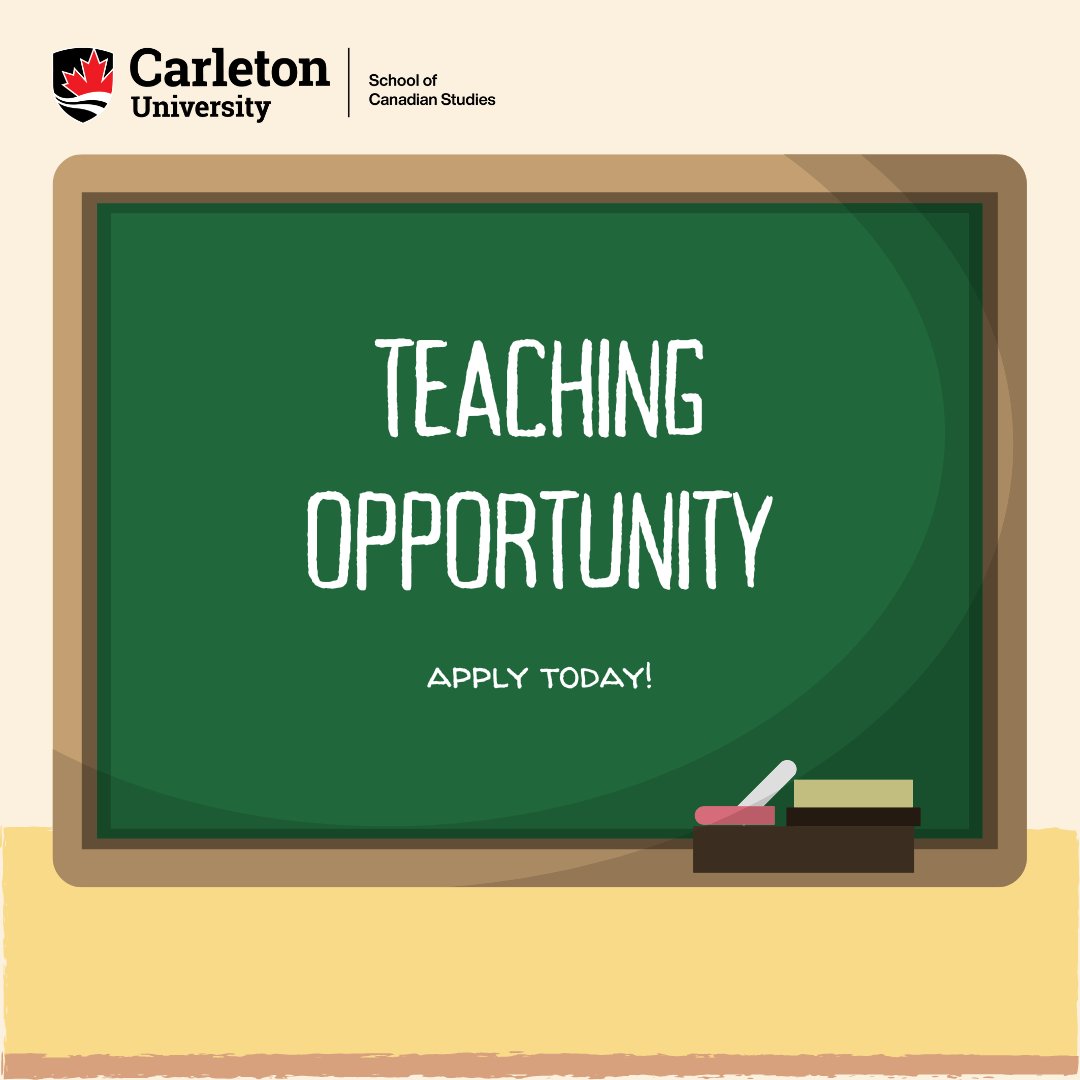 carleton_cdns's tweet image. Are you a heritage conservation expert with a focus on climate change and/or sustainability? 
@carleton_cdns is looking for a Fall 2024 Contract Instructor to teach a course on Heritage Conservation and Sustainability in Canada.
Learn more & APPLY TODAY: carleton.ca/canadianstudie…