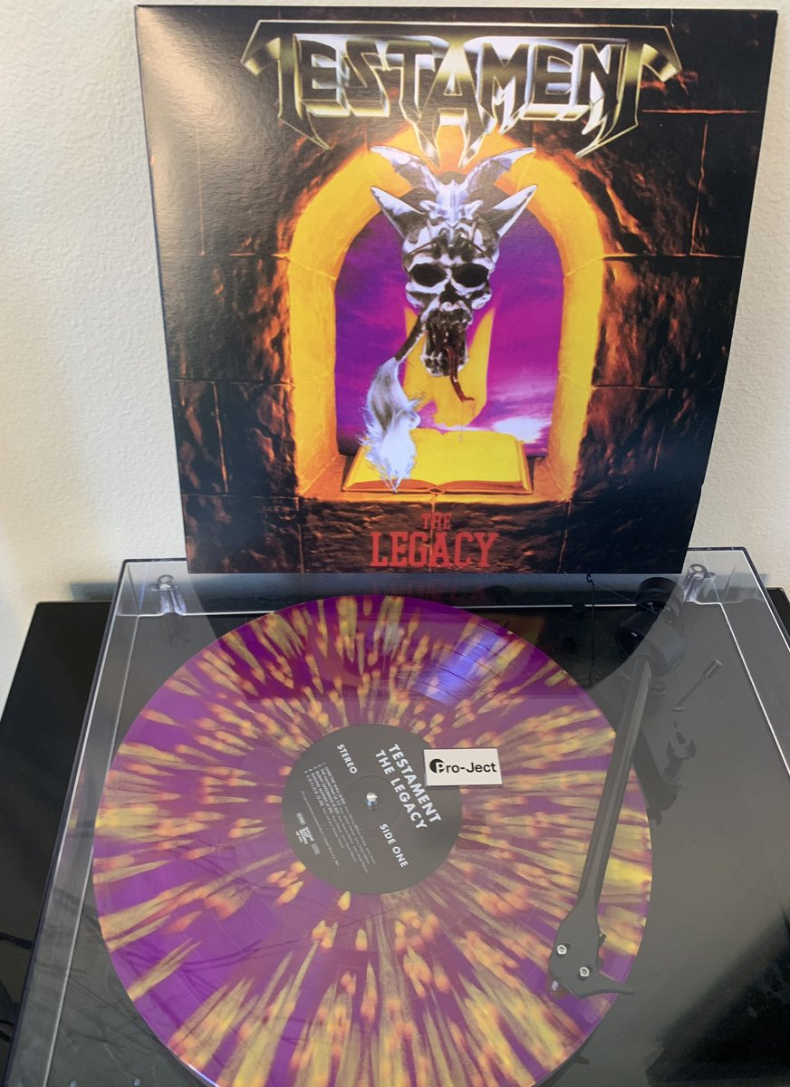 Being a total @testament fan boy, I couldnt help myself and had to grab the new reissue. #NowPlaying one of my fave albums of all time, and my 3rd copy of The Legacy 🤦‍♂️ #thrashmetal #HeavyMetal @KManriffs