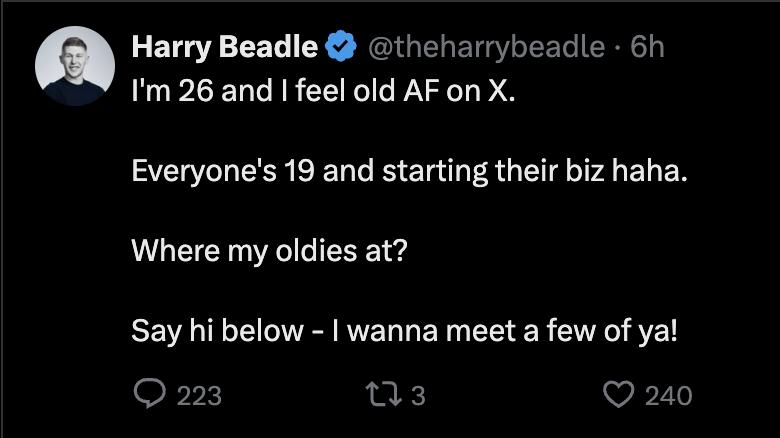 the way gen z acts like there's no life after 30 lol