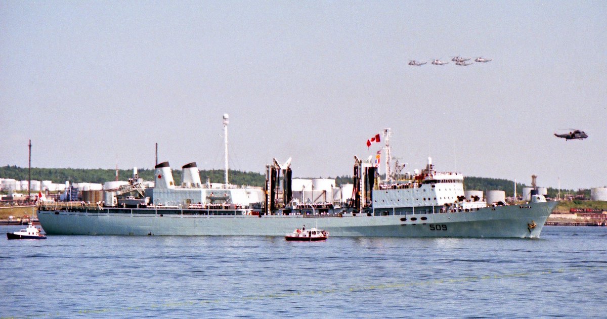 @ReadyAyeReady My photo of HMCS Protecteur departing Halifax, Nova Scotia, on August 24th, 1990. 🙂❤🇨🇦⚓ @RoyalCanNavy #RCAF100 @RCAF_ARC #OPFRICTION