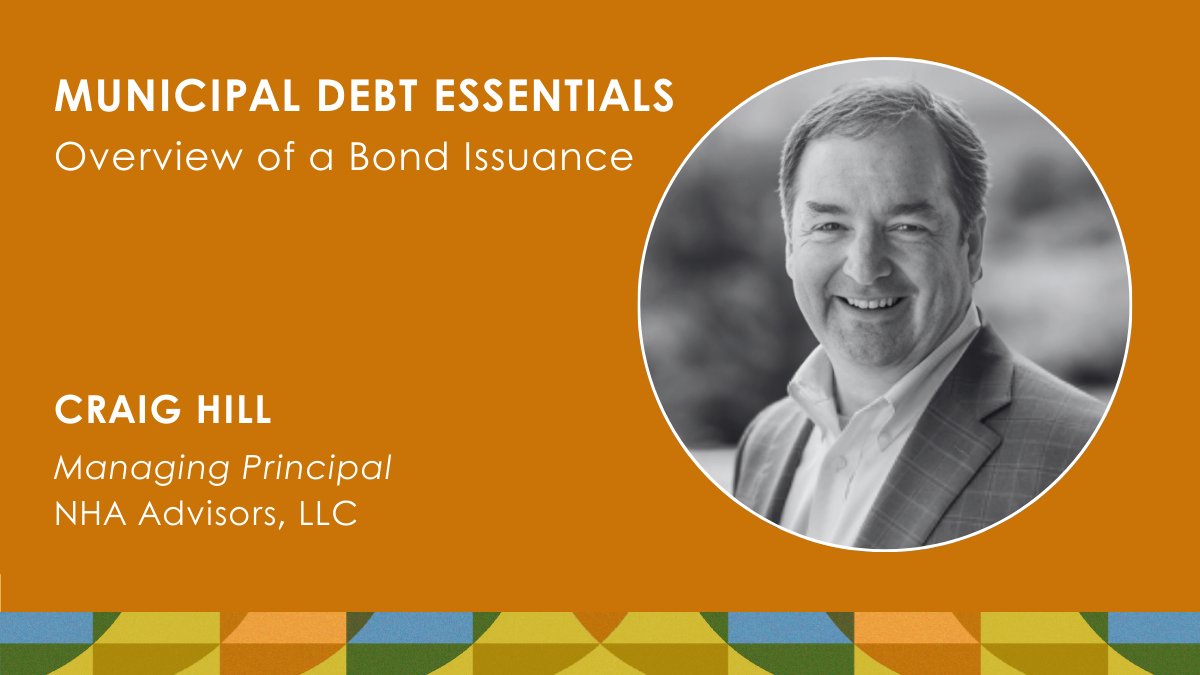 Join us for Day 1, Session 1 of CDIAC's upcoming #DebtEssentials2024 seminar on Sept. 24-26: Overview of a Debt Issuance. Learn more here: tinyurl.com/2024MDE. #muniland #publicfinance #CDIACsto
