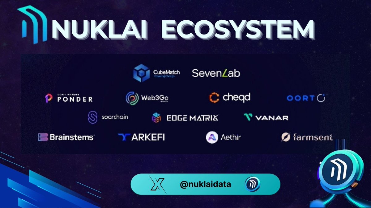 Hello Nuklaian's 💎 Today I'm discuss on @NuklaiData Partnership and Ecosystem. 1. Data & Analytics 2. AI & Compute 3. Web3 Ecosystem 4. Academic Partners [Thread 🧵📸] @NuklaiData #nuklai #smartdata $NAI @Nuklai_India