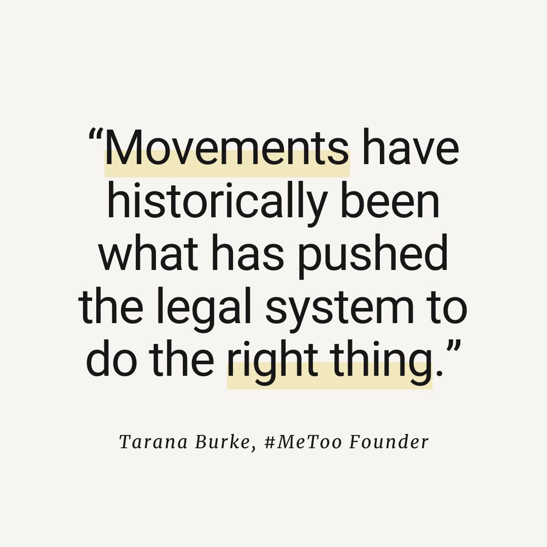 When The Foundation worked with @taranaburke to establish the #MeToo Fund in 2018, we knew we were seeding a movement. Today this community is stronger than any one individual or court case.​ Read about the value of funding movements: nywf.org/the-fund-for-m… @MeTooMVMT