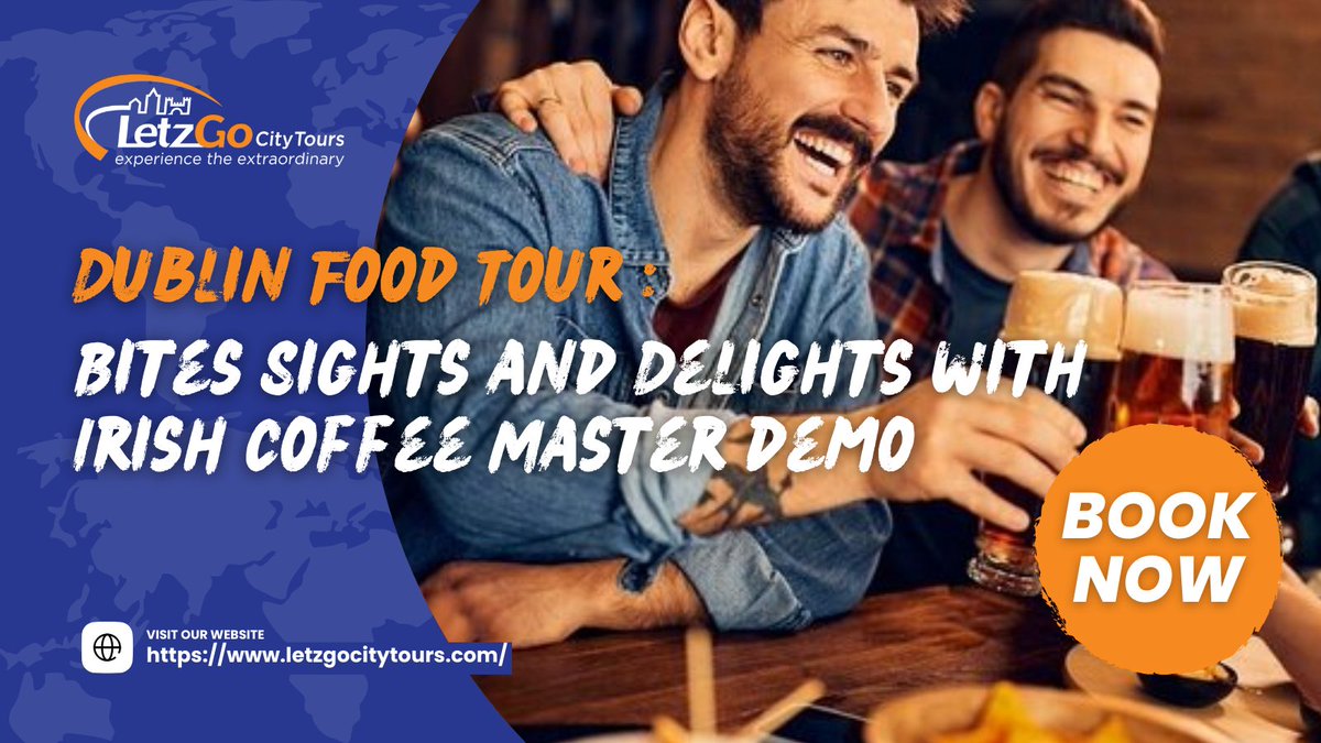 🍽️🇮🇪 Embark on a culinary adventure in Dublin! Indulge in delicious bites, explore iconic sights, and master the art of Irish Coffee.

Don't miss out! Book now: x.gd/KqKHr ☕️

#DublinFoodTour #IrishCuisine #VisitDublin #VisitIreland