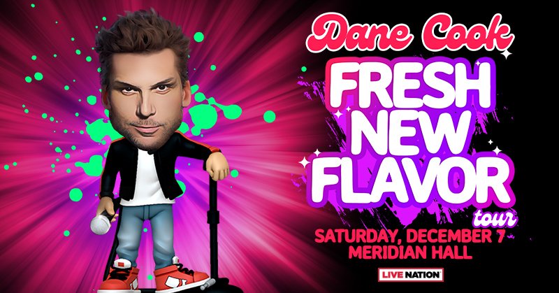 Just announced 📢 @DaneCook is coming to Meridian Hall on December 7th Tickets are on sale Friday, May 3rd, at 10 am. ticketmaster.ca/event/1000609A…