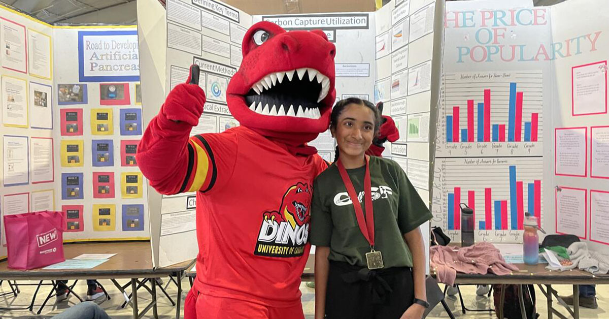 The annual Calgary Youth Science Fair, held at the #UCalgary Olympic Oval from April 11 to April 13, showcases students scientific inventions and innovations: bit.ly/44rYc8Y