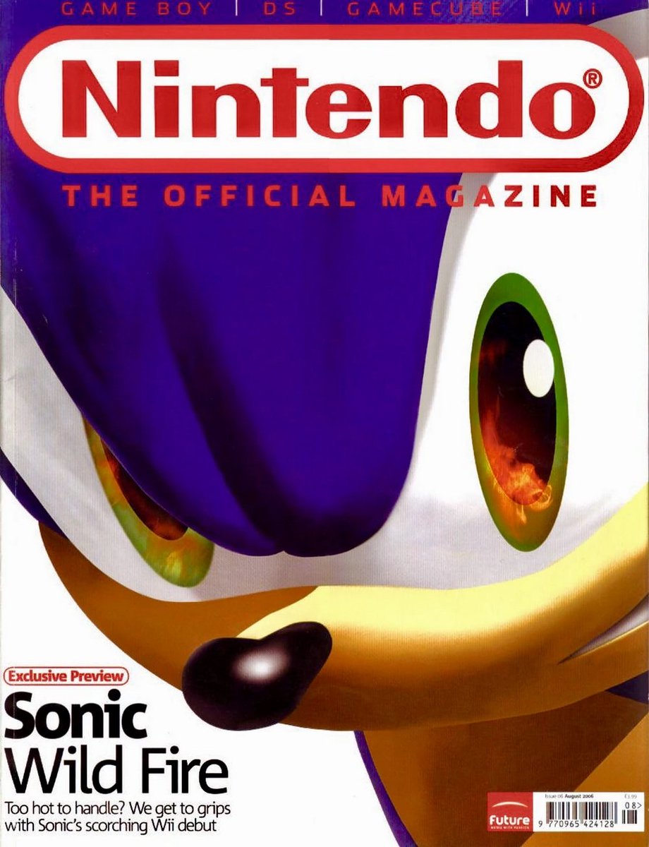 Sonic and the Secret Rings Nintendo The Official Magazine cover art. #SonicTheHedgehog #SonicNews
