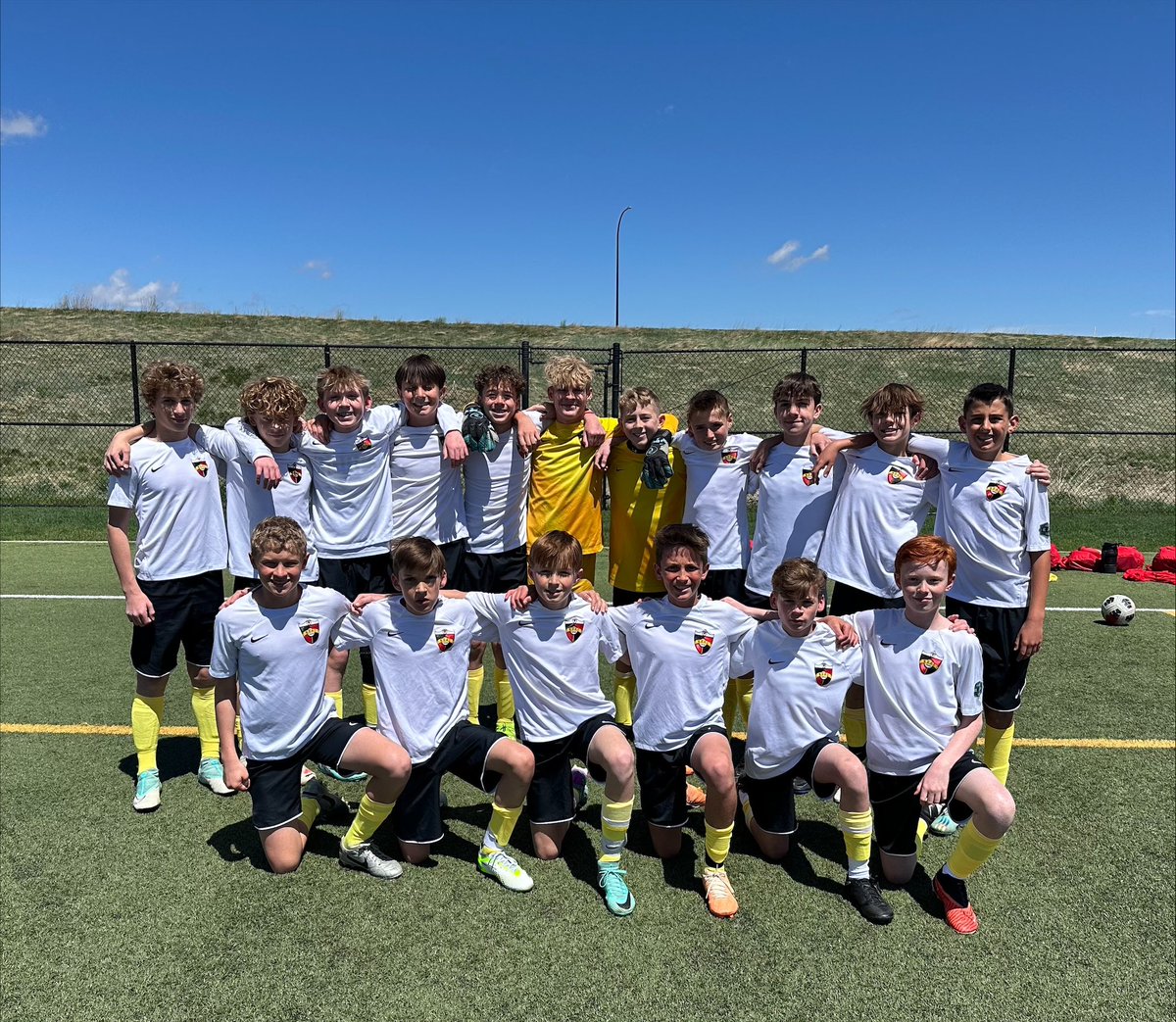 Cathy Pane, mother of 4 Real Colorado players, including Frankie, who is pictured on the 2011 National team, lost her battle with cancer 1 year ago on April 28th, 2023. In her honor the boys wore yellow socks on April 28th which celebrated her favorite color. #ThisIsReal