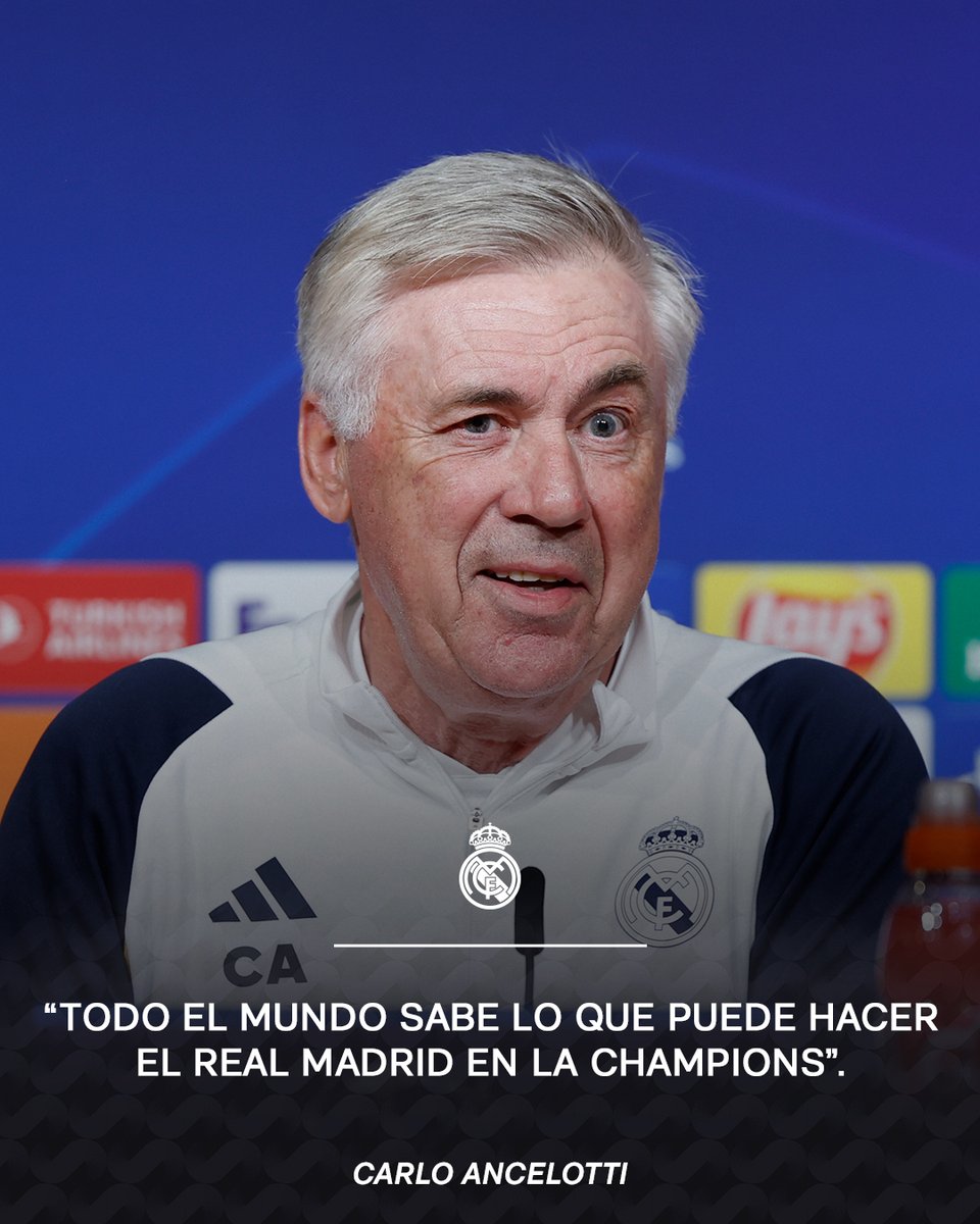 realmadrid's tweet photo. 👔 @MrAncelotti 👔
#UCL https://t.co/b3VaIbNy0Q