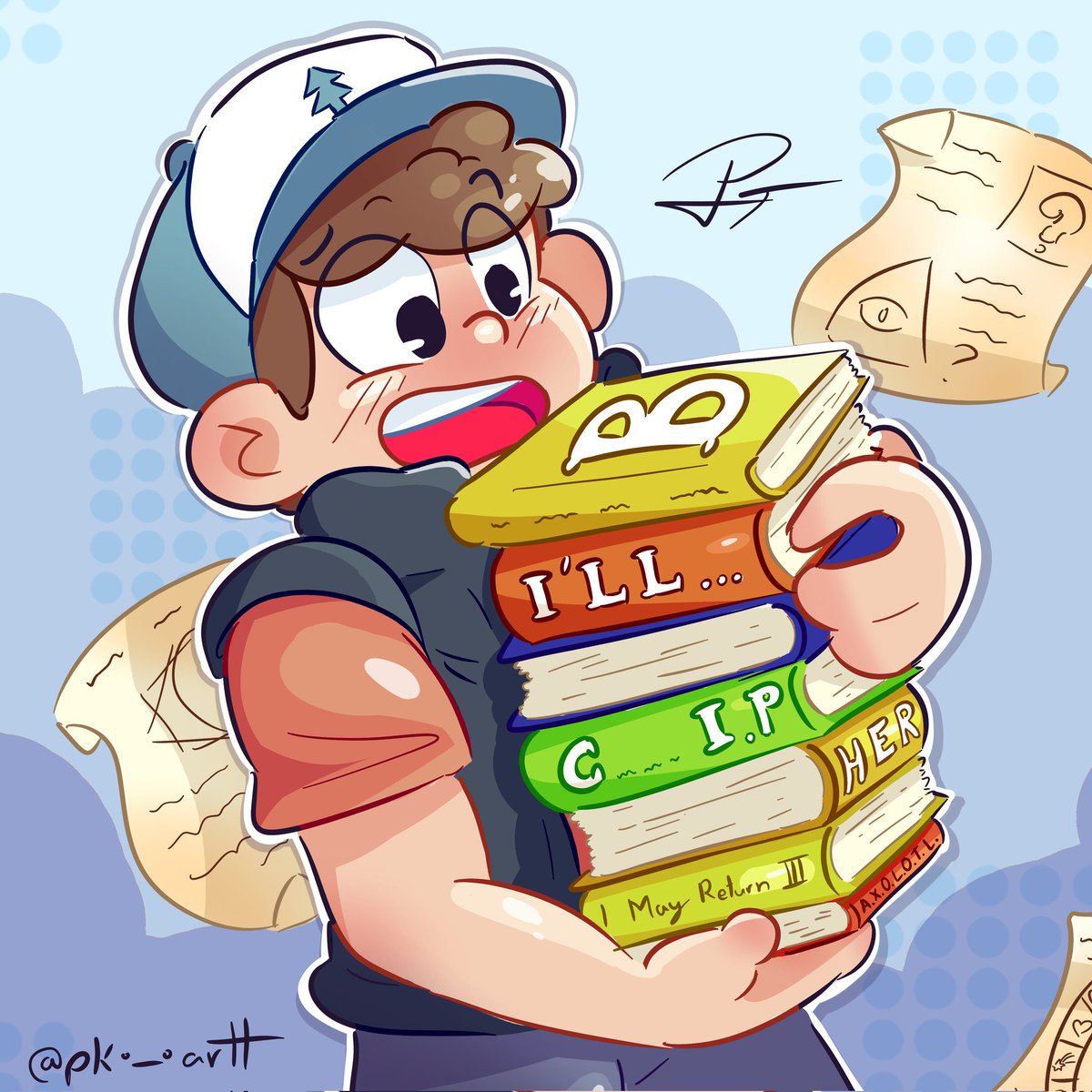 🧢 sǝuı̣Ԁ ɹǝddı̣ꓷ #GravityFalls #dipperpines #fanart