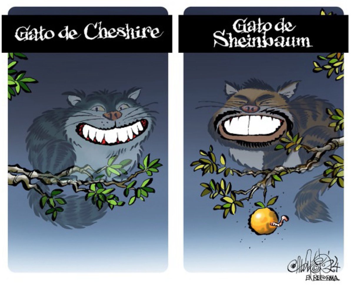 ⚠️ Sobre el #GatoSonrisas el espléndido @CartonCalderon. Perfecta descripción. @AlvarezMaynez @Reforma