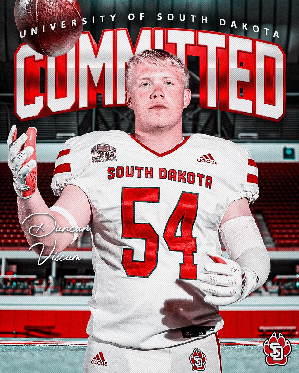 After a great visit and a great conversation with @coachNielsonUSD I’m excited to announce my commitment to the University of South Dakota!! #AZElite @TurnerBernard1 @Coach_Casper @jason247scout @Kennedy73 @1CoachRosie @AZKicking @steverausch17