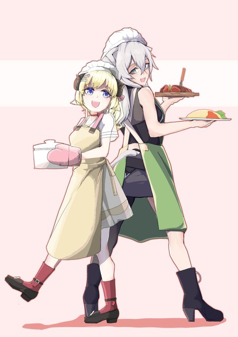 「blonde hair oven mitts」 illustration images(Latest)