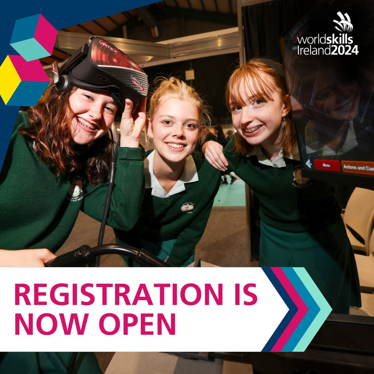 GREAT NEWS 🚨 Registration for WorldSkills Ireland 2024 is now OPEN! Don't forget, group slots book out fast, so register your group now to avoid disappointment! Register here: tinyurl.com/n5vkemms Find out more: tinyurl.com/5y7yjxxc #WSI2024