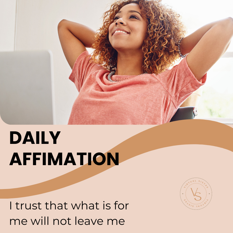 ✨Daily Affirmation✨
.
I trust that what is for me will not leave me
.
.
.
.
.
.
.
.
#Virtualsistas #VirtualAssistantService #VirtualAssistant #RemoteSupport #DigitalAssistant #OnlineAssistant #VAforHire #ProductivityPartner #TaskManagement #AdminSupport #OutsourcingServices