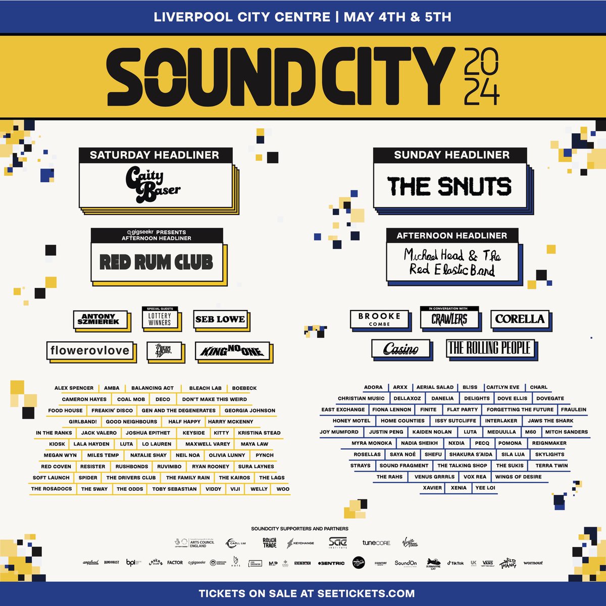 we’re doin someth a bit silly to start festival szn and something we have never done before — we’ll be doing an IN DEPTH speak thru, and interview about our #7 album, the mess we seem to make @ @SoundCity this year !! cya there 💋