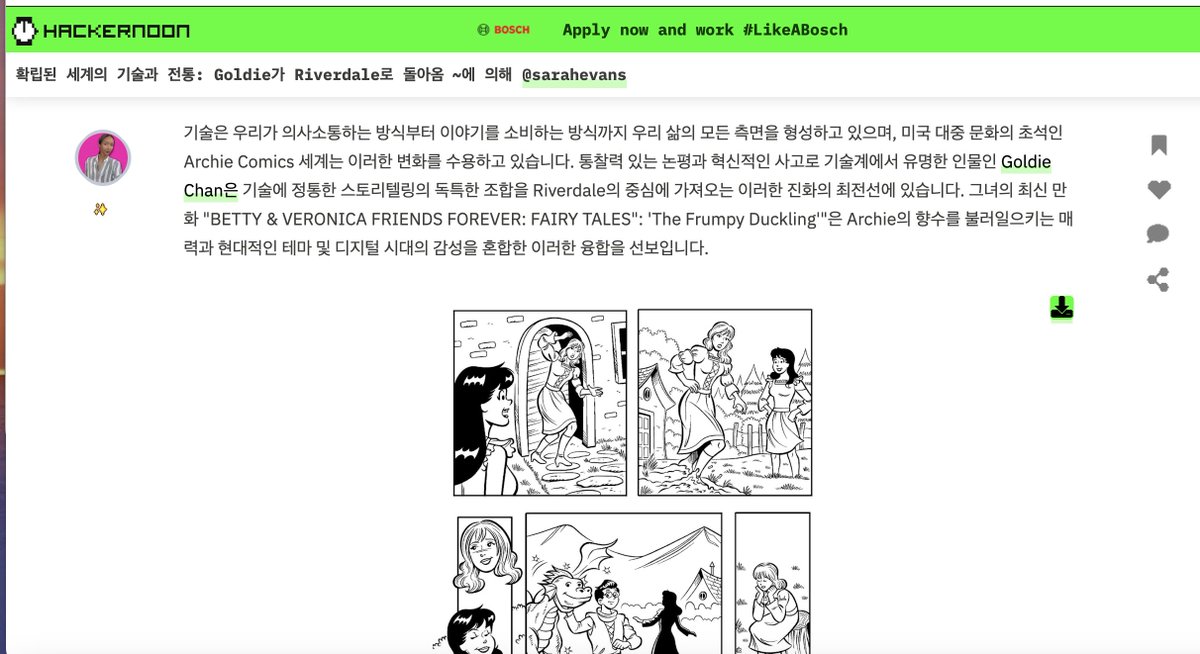 GoldieChan's tweet image. woah did you also know you can read #Hackernoon articles in diff languages?? with just a toggle??