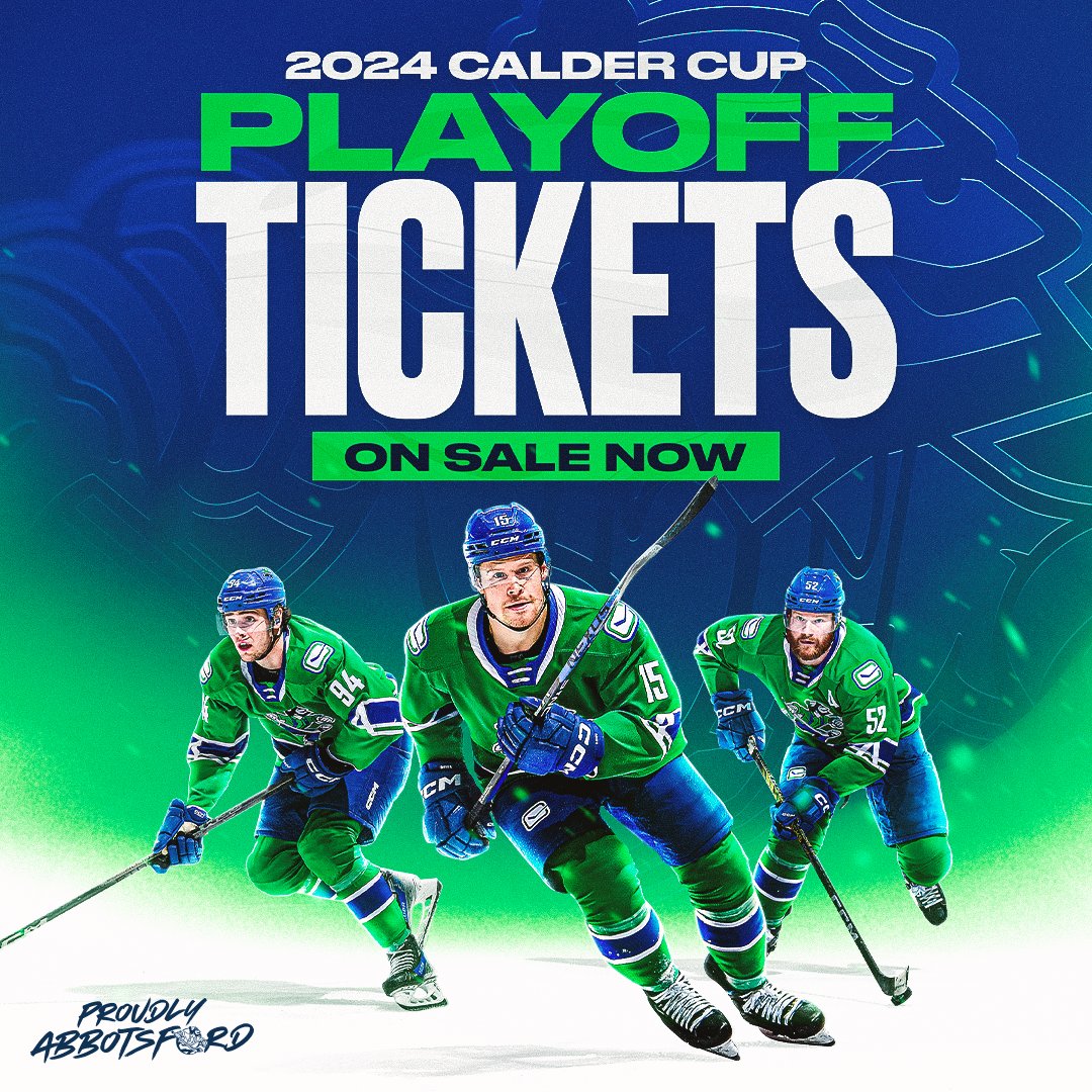 Playoff hockey returns to the Abby Centre! 🏒

Round 2 playoff tickets are on sale NOW. Click the link below and become part of the home ice advantage! 

🎟️ | bit.ly/3wf5tw6