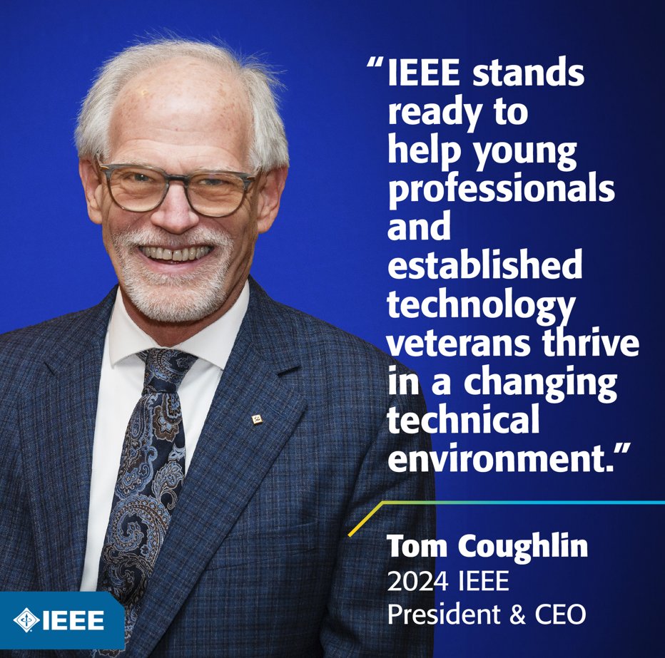 'As technologists, staying up-to-date is crucial. Discover how #IEEE offers vital resources for ongoing learning and skill development to give you a competitive edge' - Tom Coughlin 2024 IEEE President & CEO bit.ly/4dhVUwW