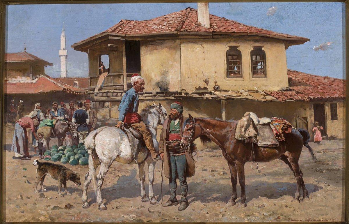 🎨Polonyalı ressam Tadeusz Ajdukiewicz (1852 - 1916) eseri
'Doğu Çarşısı'

#resim #sanattarihi