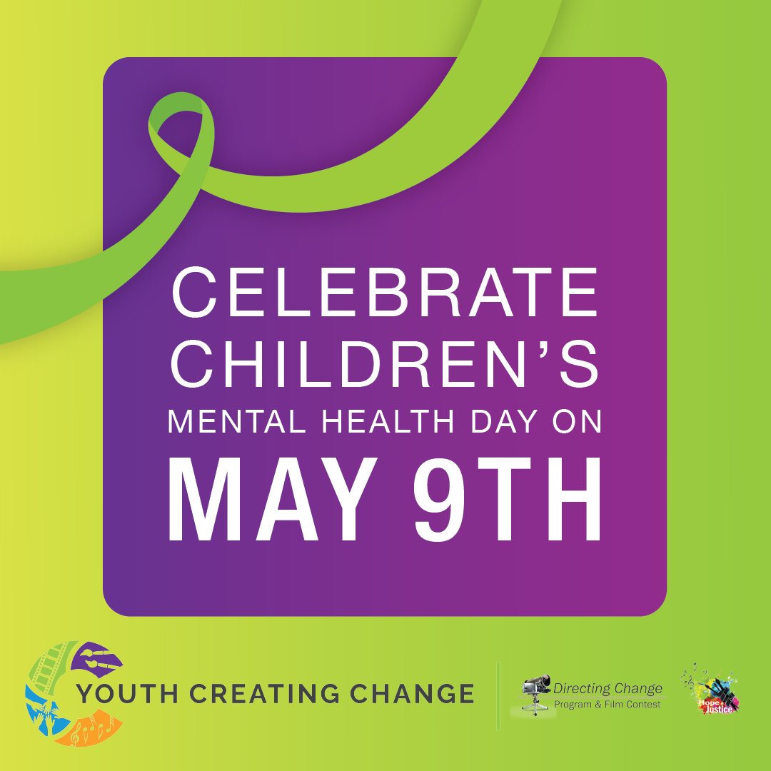 May 9th, 2024 is Children’s Mental Health Day. We are hosting our annual Mental Health Spirit Day and all youth, schools and orgs are invited to participate! 

Learn more at DirectingChange.org/events

#mentalhealthmonth #mentalhealthmatters