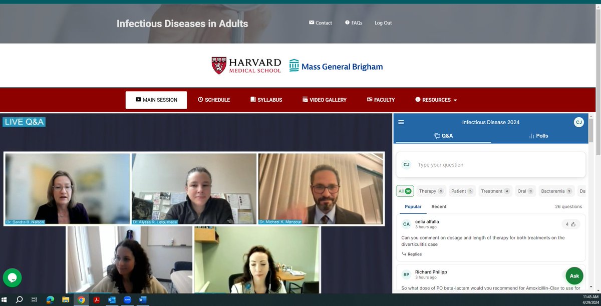 Our first live Q&A session of the day with @ARLetourneau @MKMansour_MDPhD @KimberlyBlumen1 and @ericashenoy will be uploaded to the Resources folder for our audience! Thanks for moderating @SandyNelsonMD!