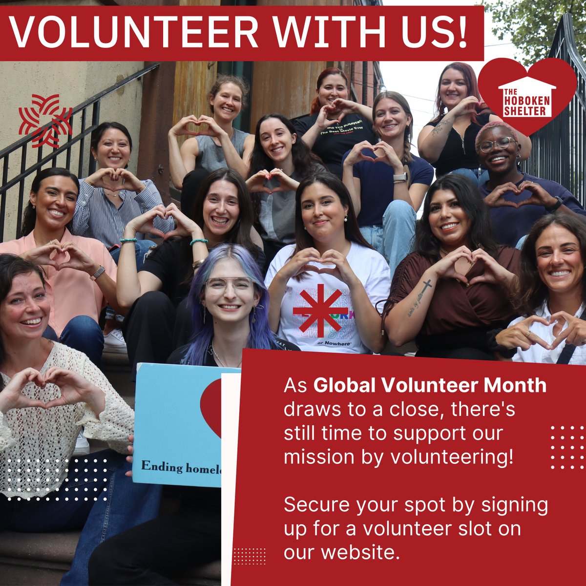 #globalvolunteermonth is drawing to a close, but it's never too late to join us in supporting those in need. Sign up now to volunteer and make a difference in someone's life. ❤️  

Information on volunteering can be found on our website.