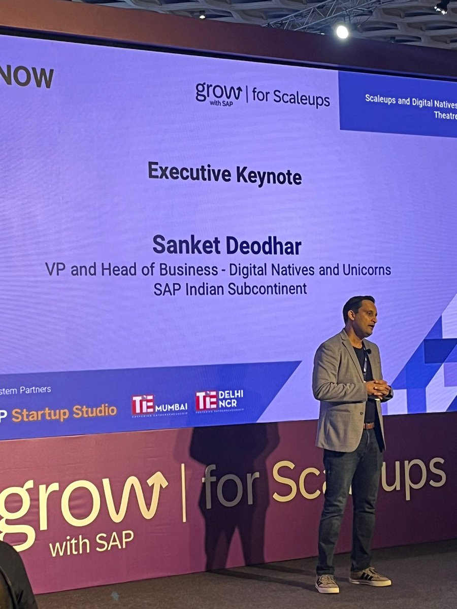 And its a wrap! SAP NOW India comes to a close. Here are some glimpses of the power- packed lineup today at Mumbai! We thank GROW with SAP for Scaleups for giving us the opportunity to partner for this stellar event! @U_pasana