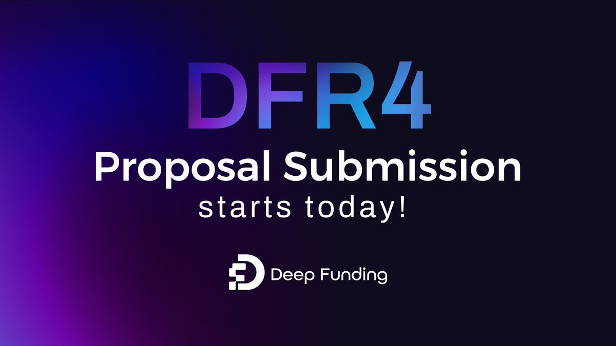 DFR4 proposals submission is now open!

In this round, we are offering over $1.5M to support the development and deployment of innovative AI-powered solutions that enhance @SingularityNET's decentralized marketplace.  

If you have a project that can help us move towards creating…