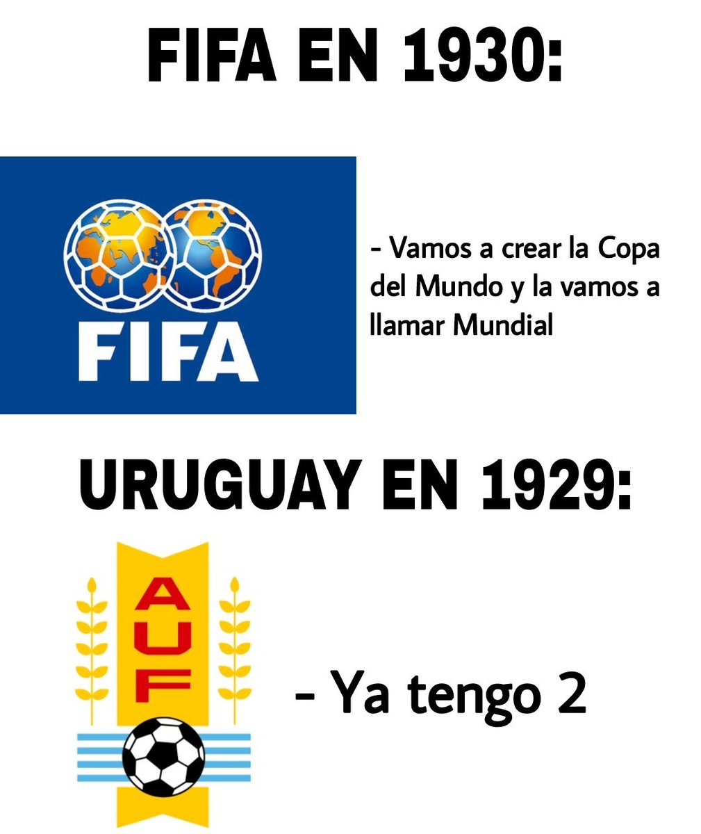 SanMarinoTeam's tweet photo. ¿Uruguay tiene dos o cuatro Mundiales? 🏆 🇺🇾

Quiero ver sus argumentos. https://t.co/A1jZ53mYqy