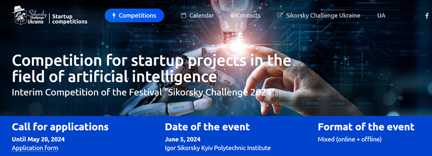 4BIZproject's tweet photo. Upcoming events in the Sikorsky Challenge Ukraine Innovation Ecosystem
1. On May 15-16, 2024, Igor Sikorsky Kyiv Polytechnic Institute will host the International Environmental Forum "Ecology and Peace"
2. The Sikorsky Challenge Ukraine (SCU) 
Learn more: https://t.co/lMeDBauWhc https://t.co/UiUZN1w7NU