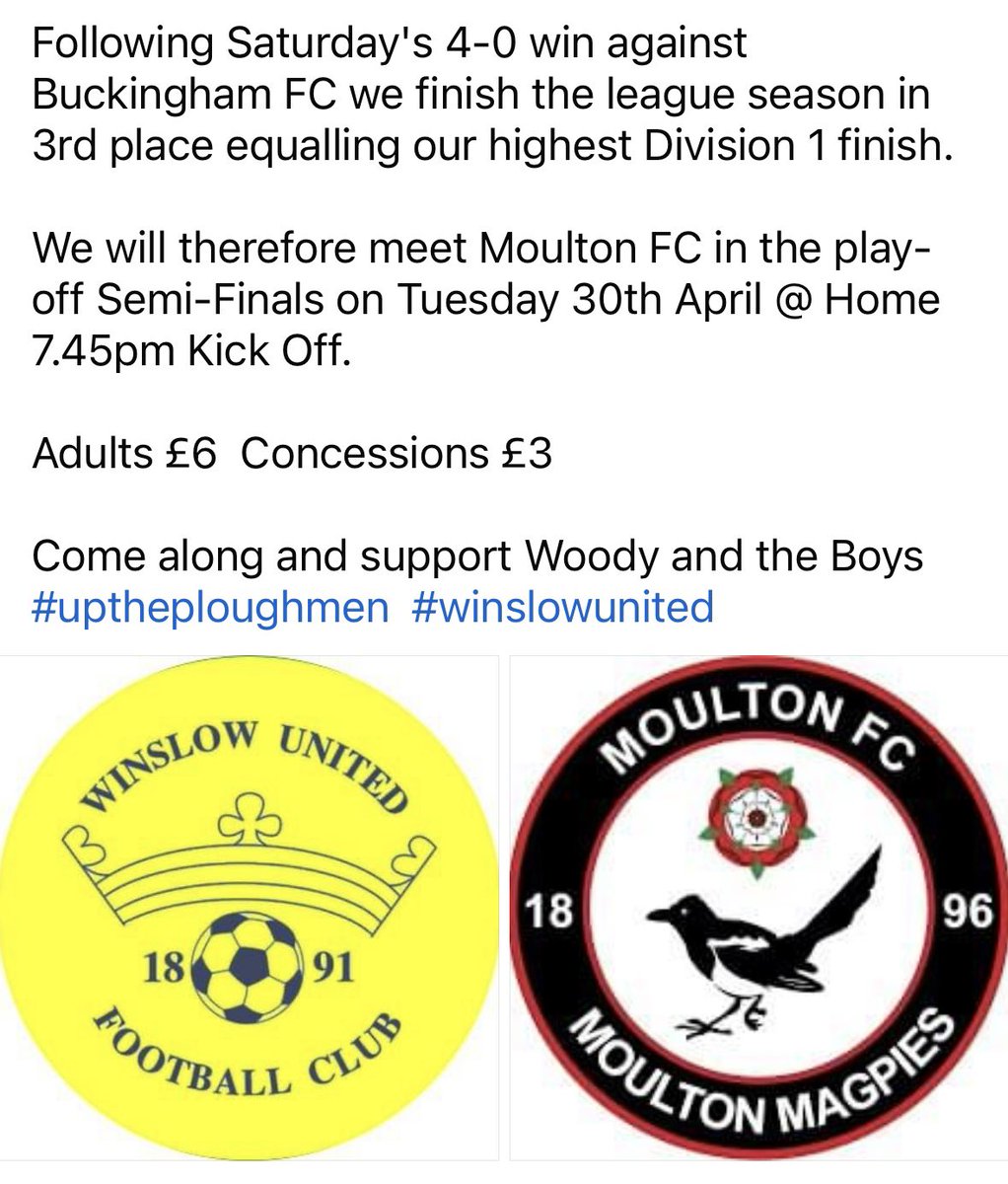 Winslow Utd Development tweet media