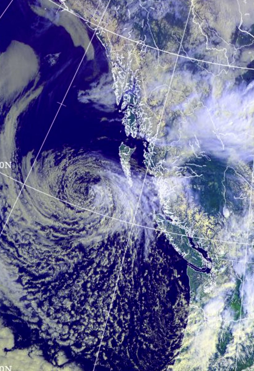 Getting spinny off the BC coast 🌀🛰️#bcstorm #bcwx