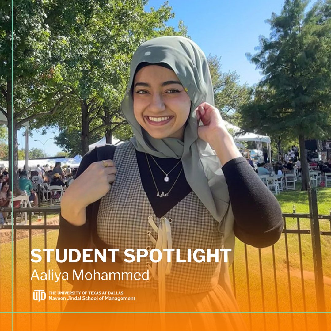 Meet Aaliya Mohammed, a standout Marketing student at JSOM. She's earned scholarships, made the Dean’s List, and contributes to campus and community. Aaliya's internship ignited her passion for SEO, guided by mentors like Dr. Fang Wu. Learn more here: jindal.utdallas.edu/blog/student-s…