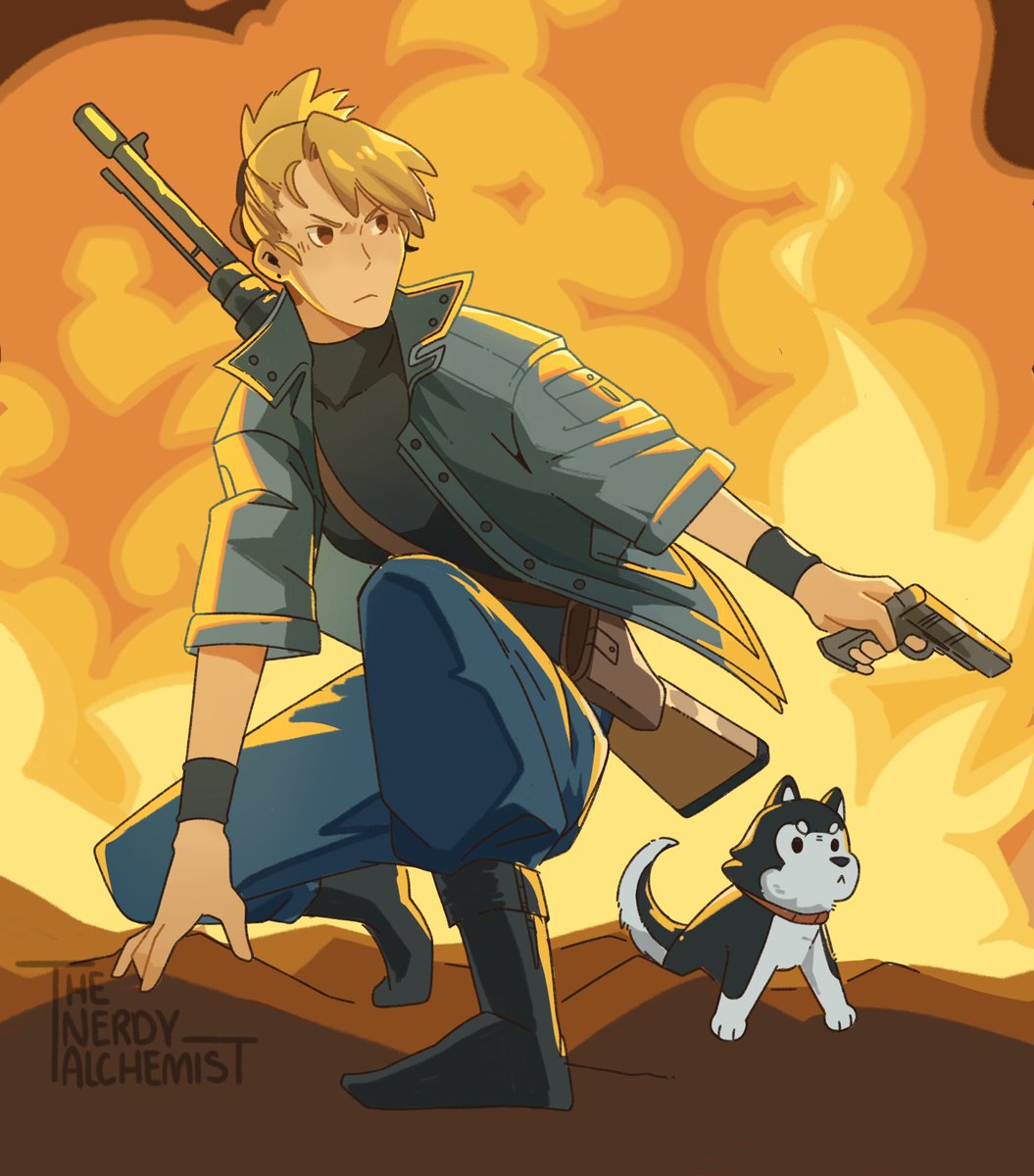 Oh to be the ultimate dog mom #fullmetalalchemist #rizahawkeye