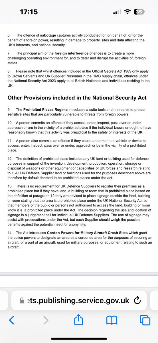 An update: the National Security Act 2023 means ALL arms industry supply companies in Britain are automatically part of the 'prohibited places regime' and can advertise this, although they are advised to 'weigh the possible benefits against the potential need for anonymity'