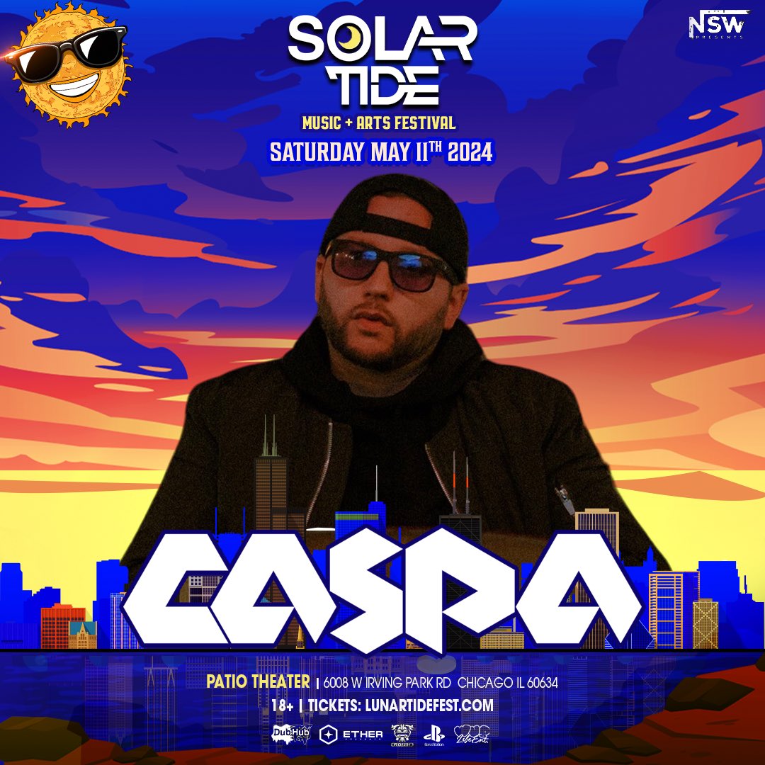 𝙉𝙀𝙓𝙏 𝙒𝙀𝙀𝙆𝙀𝙉𝘿 🌞🌊 We’ve got less than 2 weeks until the legend @caspaofficial makes his return to Chicago! 👻🔊 HSD Sound by @RoninChicago in the building Grab those tix in our bio and let the countdown begin! 📱