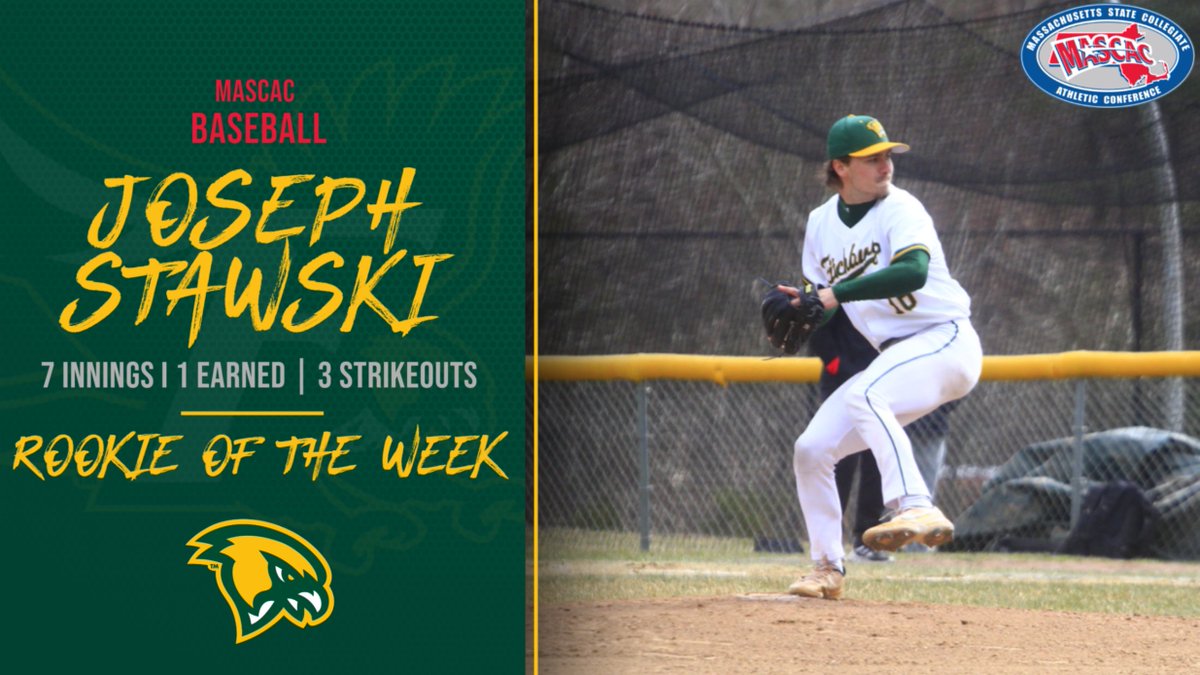 Stawski Earned Rookie of the Week honors from the MASCAC after his complete game victory against Westfield this past weekend.