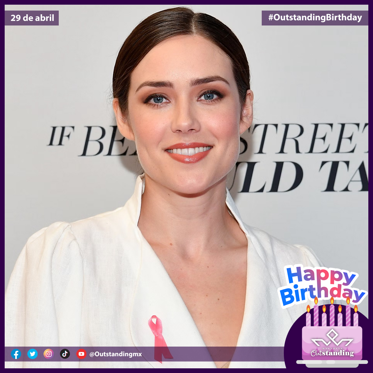 🥳¡#HappyBirthday, Megan Boone!🎂 Actriz estadounidense, conocida por su papel de Elizabeth Keen en la serie #TheBlacklist emitida por #NBC. #OutstandingBirthday #OutstandingWoman