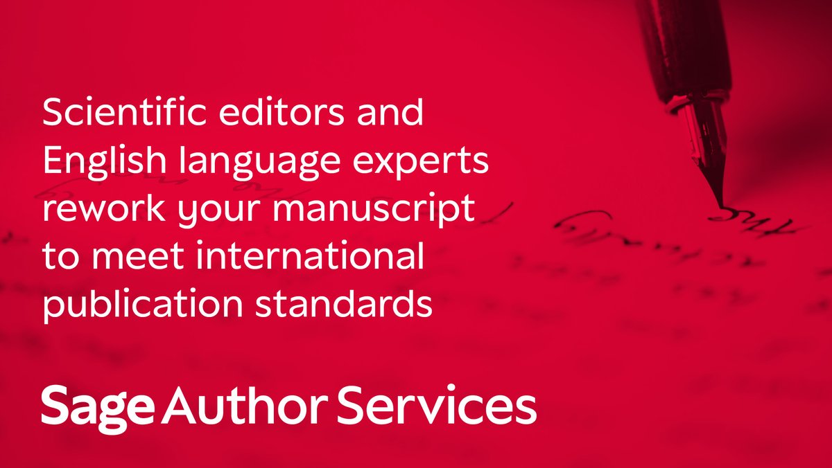 Need help editing your manuscript? Utilize Sage's #EnglishLanguageEditing tool and receive an error-free, grammatically correct manuscript. ow.ly/cl8e50RhZ4F