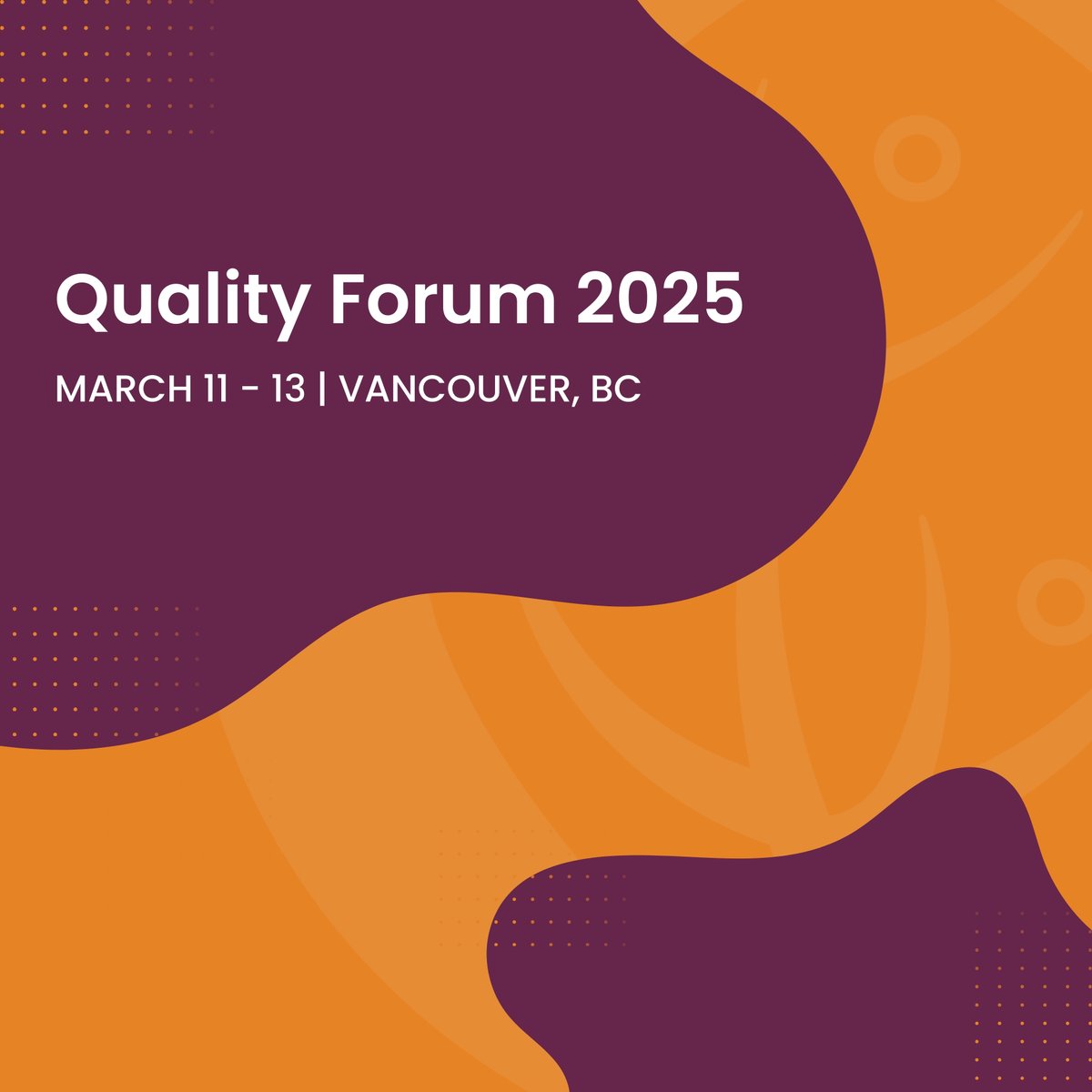 Announcing Quality Forum 2025! It’s never too early to save the date! Quality Forum 2025 is taking place from March 11-13. #QF25 Subscribe to our newsletter for updates on next year’s Forum. ow.ly/sq6850Rk9SS