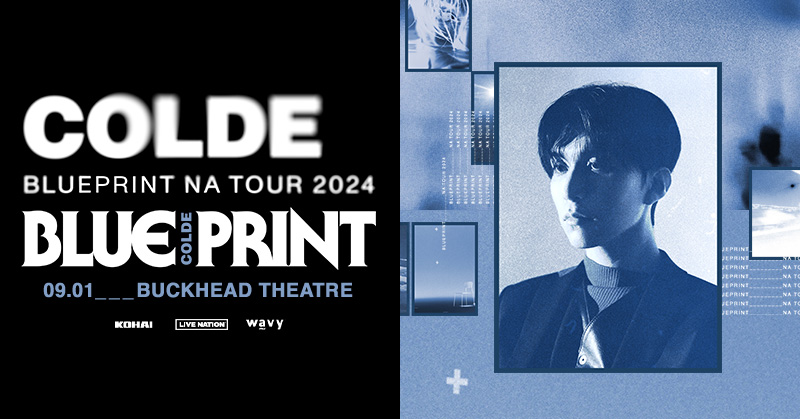 Catch @wavycolde: BluePrint North America Tour LIVE in Atlanta! The South Korean R&B artist brings his distinctive & emotional melodies to Buckhead Theatre on Sept 1! Tickets on sale Fri (5/3) @ 10AM 💙 🎫 livemu.sc/3Qf8Gmg